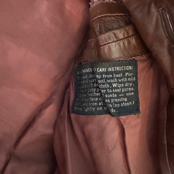 Richman Brothers Men’s Vintage Leather Jacket - Picture 3 of 5